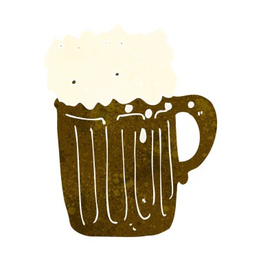 çizgi film kupası bira.