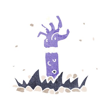 çizgi film zombi kol