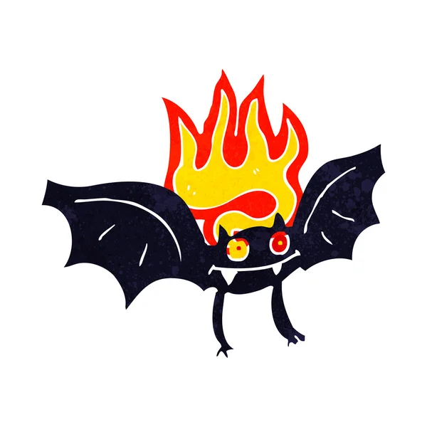 Pipistrello vampiro cartone animato — Vettoriale Stock
