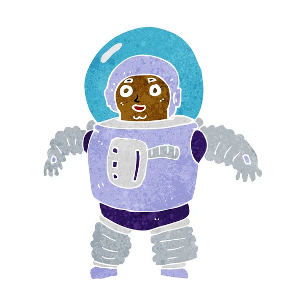 Cartoon space man — Stock Vector