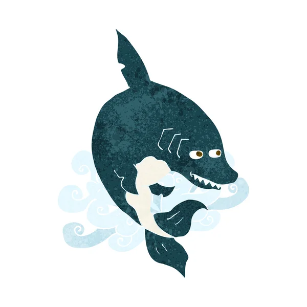 Śmieszne kreskówka rekin — Wektor stockowy