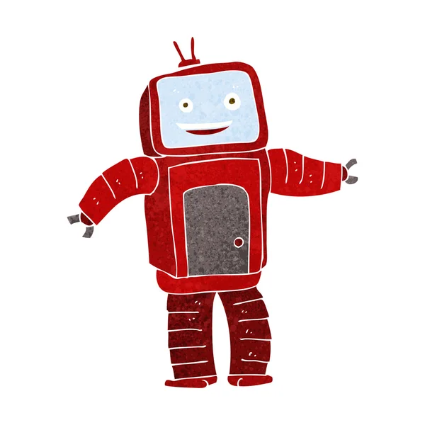 Cartoon grappige robot — Stockvector