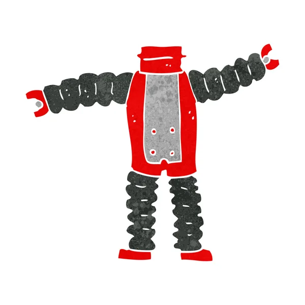 Cuerpo de robot de dibujos animados (mezclar y combinar dibujos animados o añadir fotos propias ) — Archivo Imágenes Vectoriales