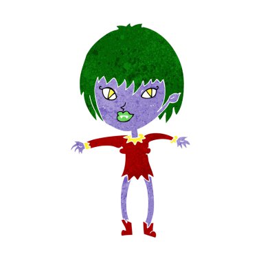 karikatür vampir kız