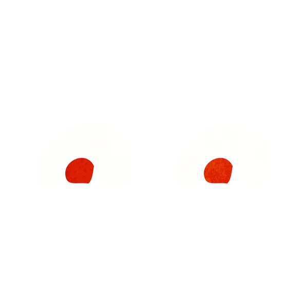 Yeux rouges dessin animé — Image vectorielle