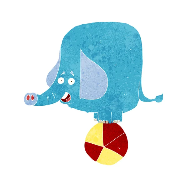 Kreslený cirkusu slona — Stockový vektor
