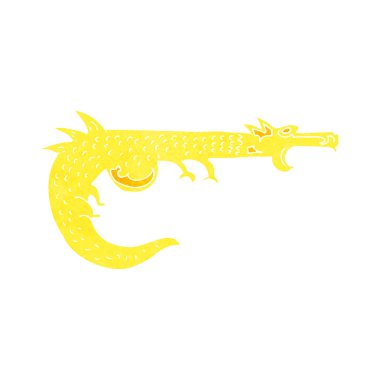 karikatür Ortaçağ dragon