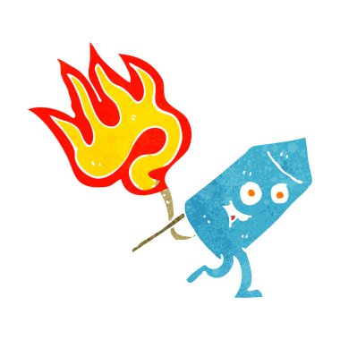 çizgi film komik havai fişek karakteri