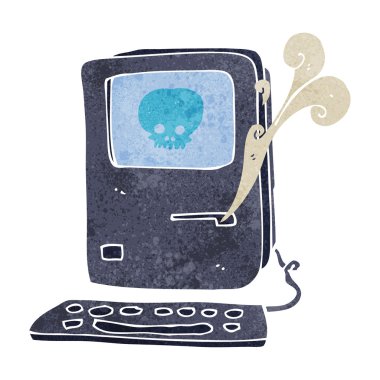 bilgisayar virüsü karikatür 