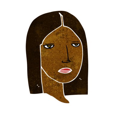 çizgi film, ciddi kadın.