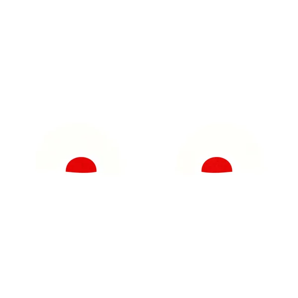 Yeux rouges dessin animé — Image vectorielle