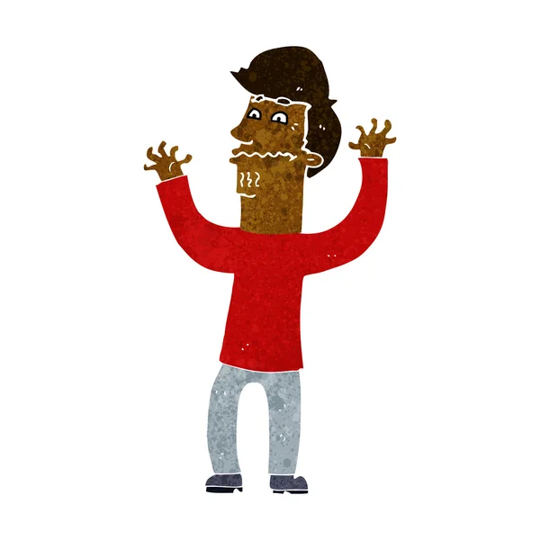 Cartoon nerveuze man — Stockvector