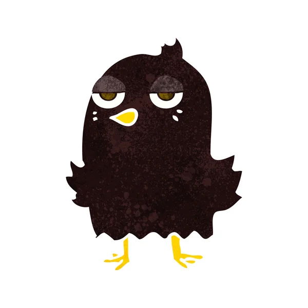 Cartoon bored bird — Stock Vector