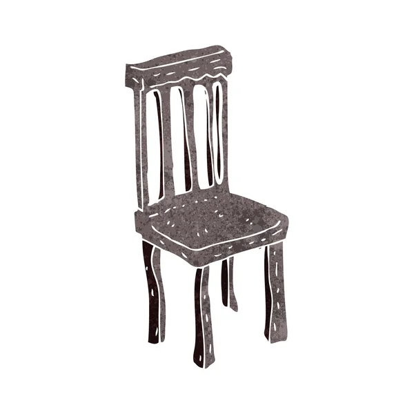 Kreslená stará dřevěná židle — Stockový vektor