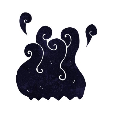 siyah duman çizgi film elementi