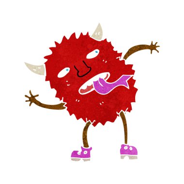 komik karikatür canavar