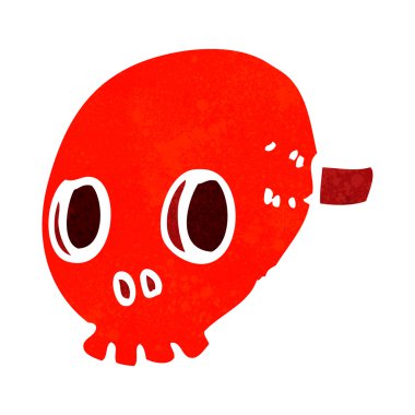 karikatür kafatası maskesi