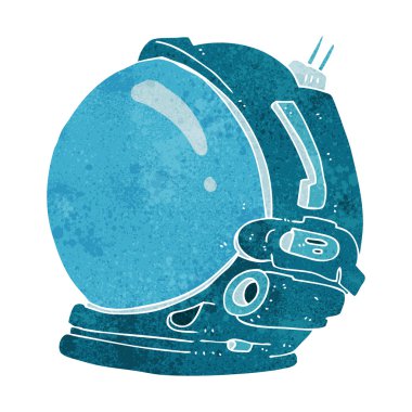 karikatür astronot kask