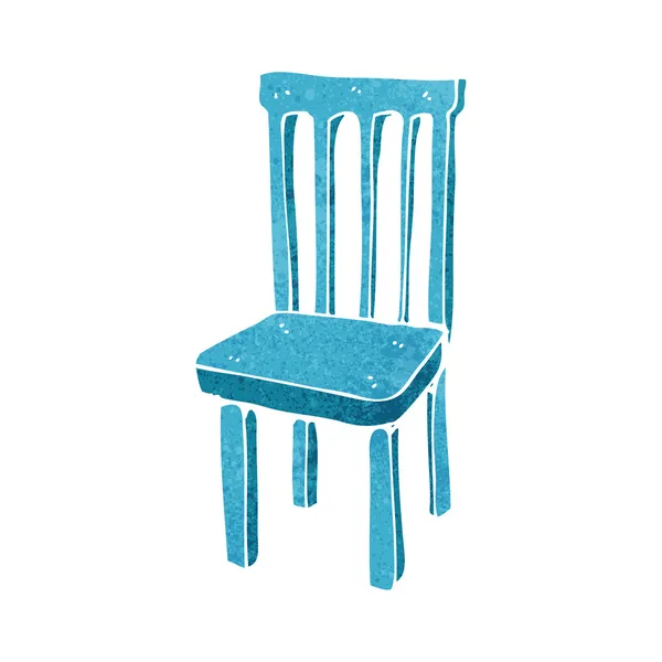 Desen animat scaun din lemn — Vector de stoc