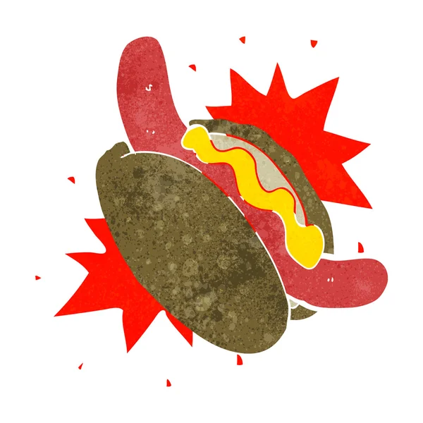 Cartoon hotdog — Stock Vector