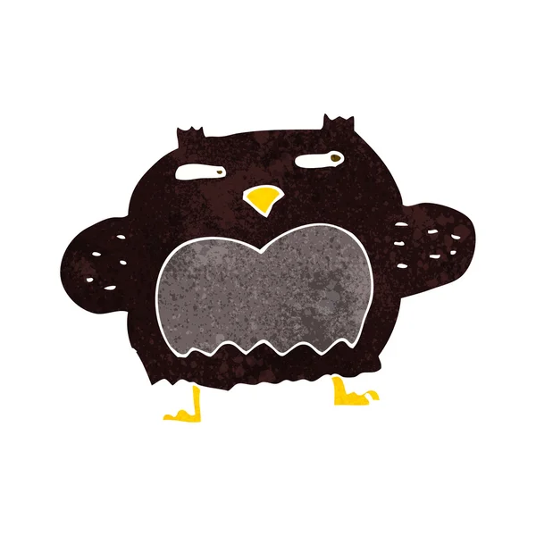 Cartoon suspicious owl — Stock Vector