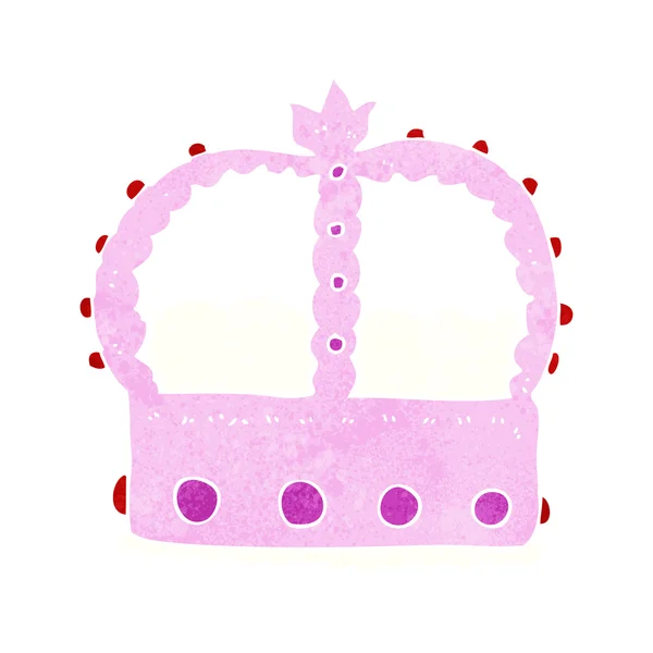 Cartoon pink crown — Stockový vektor