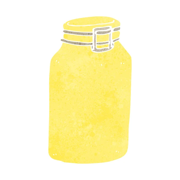 Cartoon glass jar — Stock Vector