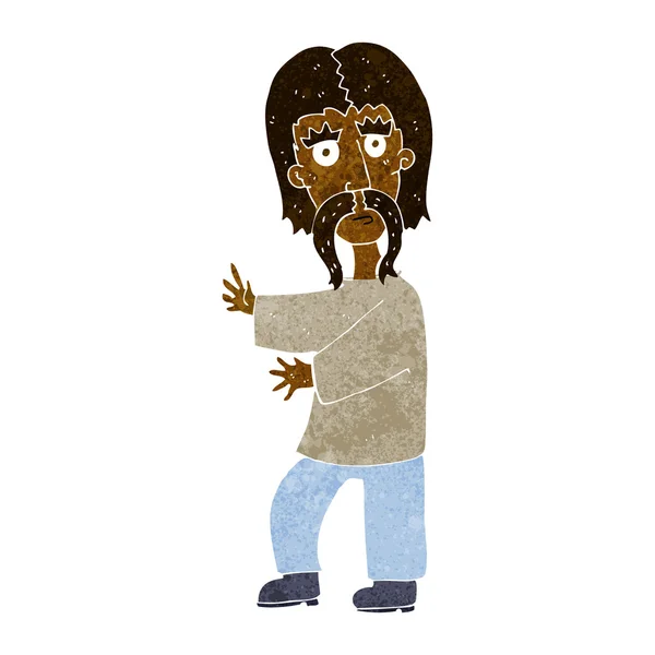 Homme moustache dessin animé — Image vectorielle