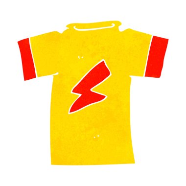 Yıldırımlı karikatür tişörtü