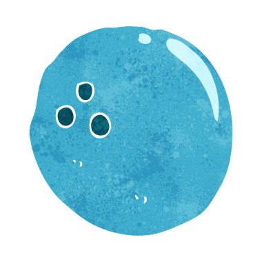 karikatür bowling topu