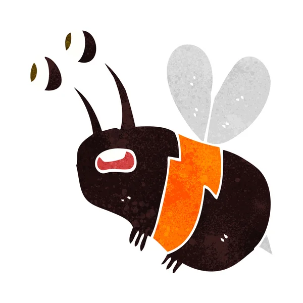 Мультяшная испуганная пчела — стоковый вектор