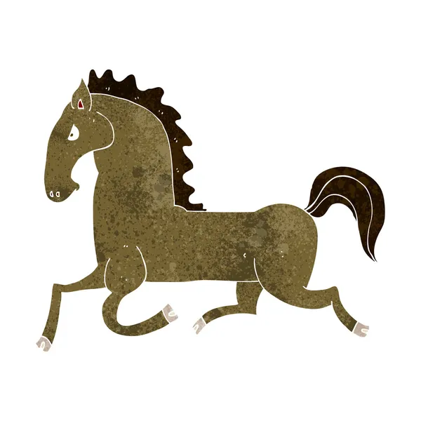 Cartoon running horse — Stock Vector