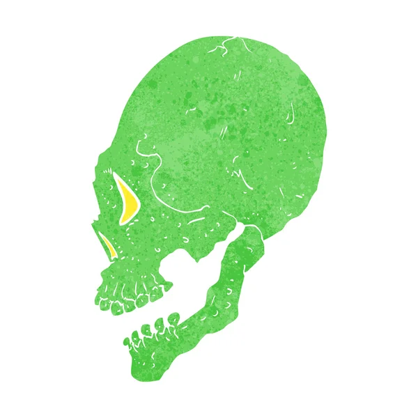 Espeluznante ilustración del cráneo — Vector de stock