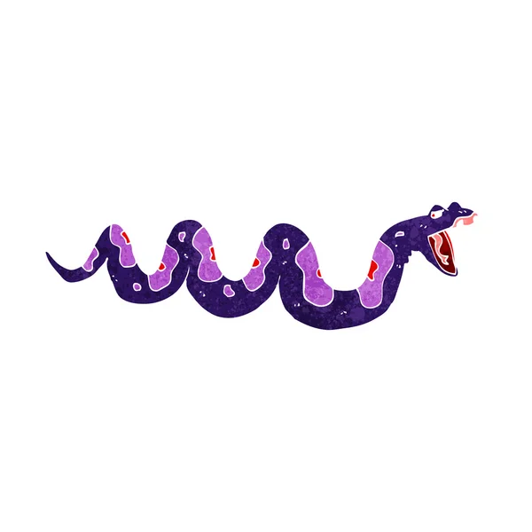 Dessin animé serpent venimeux — Image vectorielle