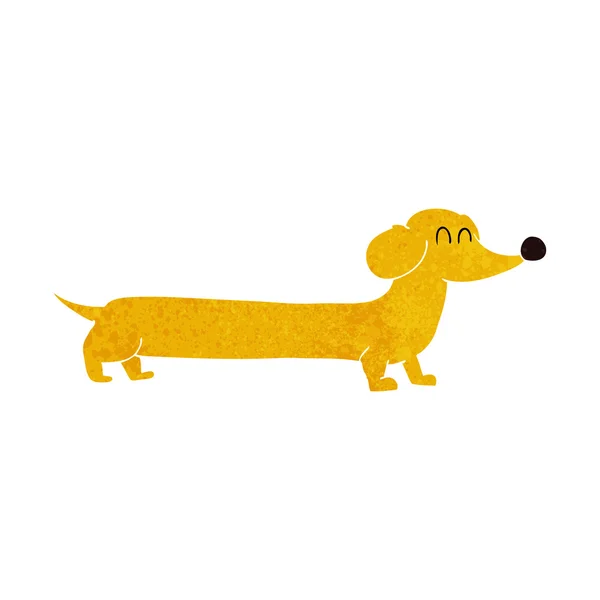 Cartoon dachshund — Stock Vector