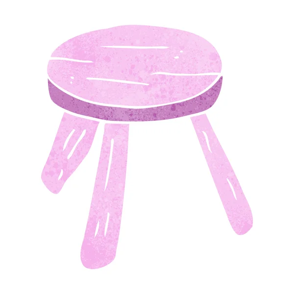 Tabouret dessin animé rose — Image vectorielle