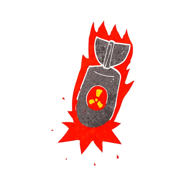 Bombe atomique de dessin animé — Image vectorielle
