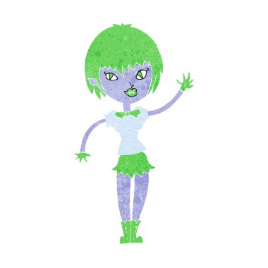 karikatür vampir kız