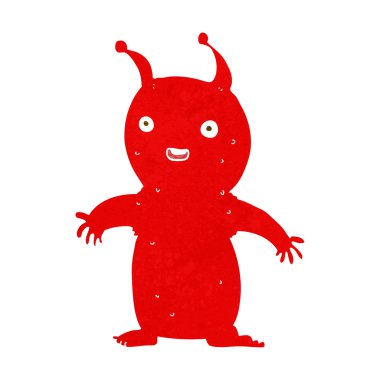 çizgi film mutlu küçük uzaylı