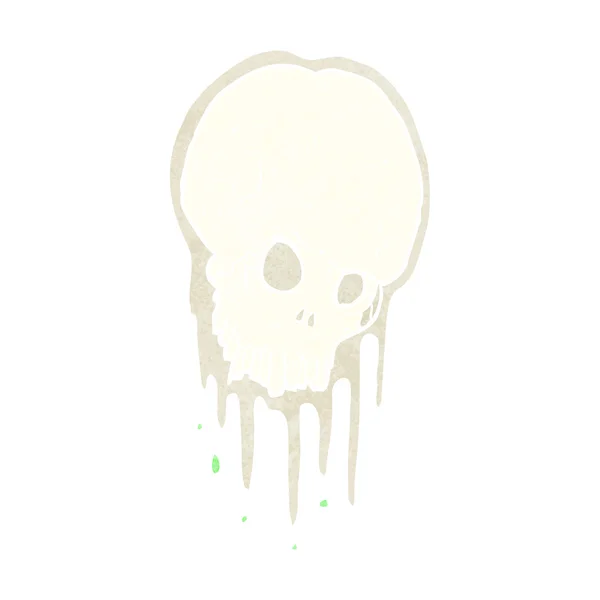 卡通可怕的头骨 — 图库矢量图片