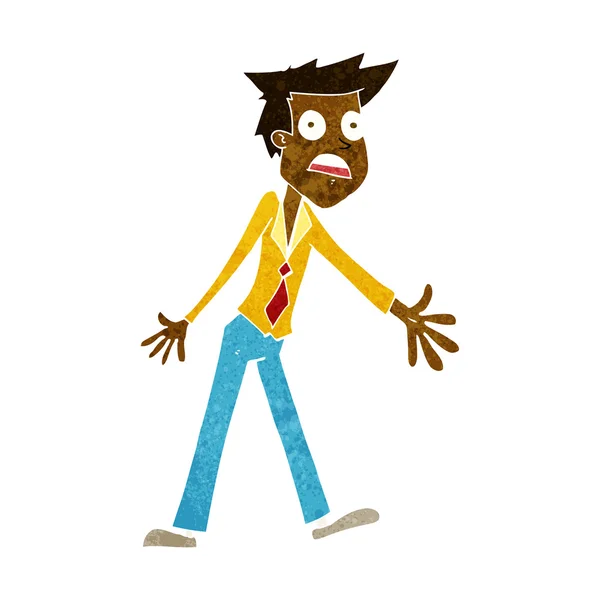 Cartoon benadrukt man — Stockvector