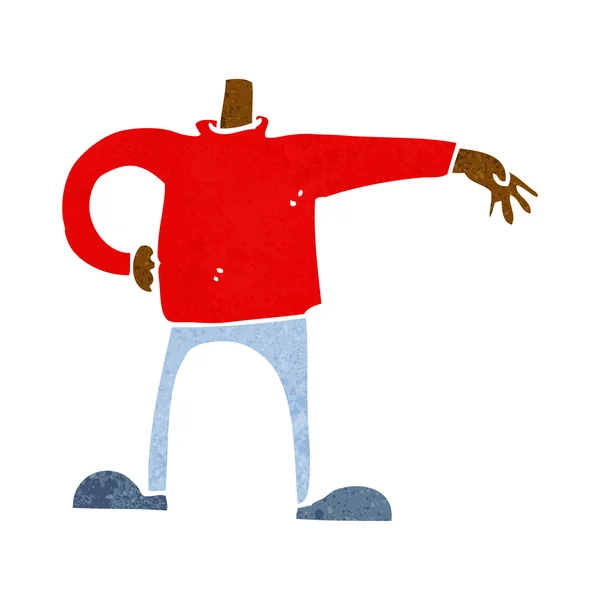Dibujos animados chico masculino haciendo gesto (mezclar y combinar dibujos animados o añadir o — Archivo Imágenes Vectoriales