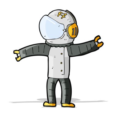 karikatür astronot
