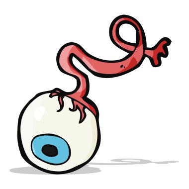 karikatür brüt göz küresi