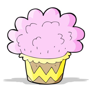 karikatür cupcake
