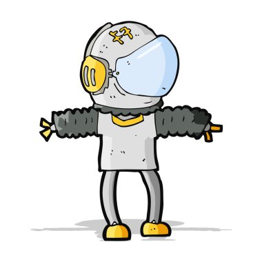 karikatür astronot