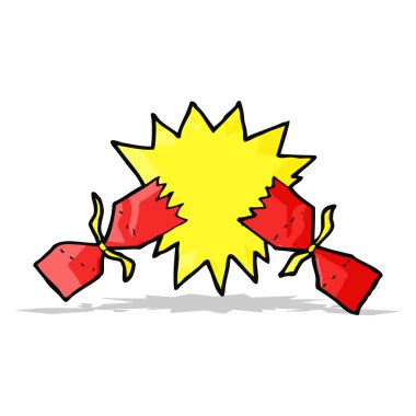 karikatür Noel fişeği