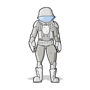 karikatür astronot
