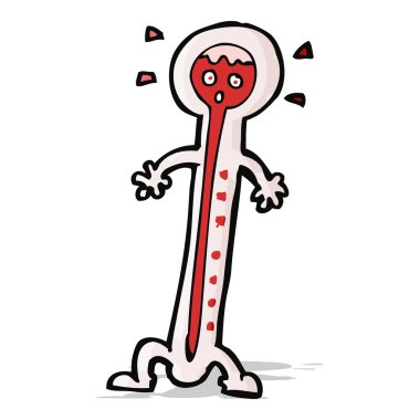 çizgi film sıcak termometre