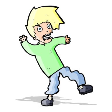 dehşete adam çizgi film